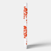 Oranje wit  Damaspatroon Case-Mate iPhone Case (Achterkant / Rechts)