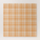 Oranje Wit Dambord Abstract Patroon Legpuzzel (Verticaal)