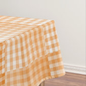 Oranje Wit Dambord Abstract Patroon Tafelkleed (Voorbeeld)