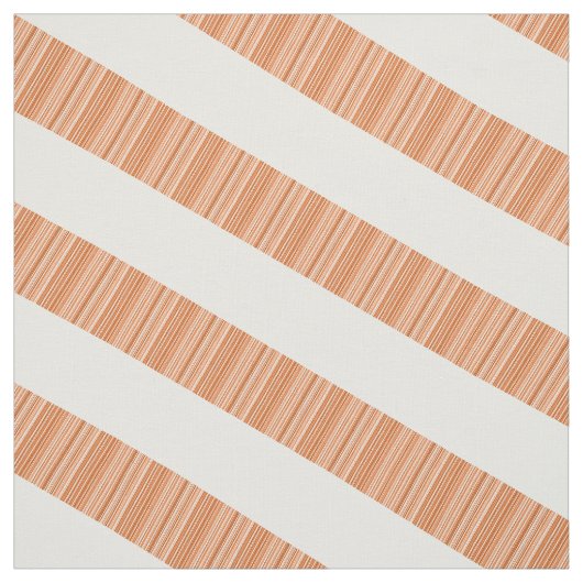 Oranje wit diagonaal moderne stripper stof (Swatch)