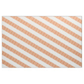 Oranje wit diagonaal moderne stripper stof (Fat Quarter)