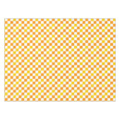 Oranje Wit Geel Geruit Patroonontwerp  Tafelkleed (Voorkant (Horizontaal))