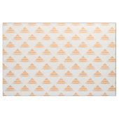 Oranje wit geo driehoekspatroon structuur stof (Yard (91,4 cm))