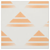 Oranje wit geo driehoekspatroon structuur stof (Swatch)