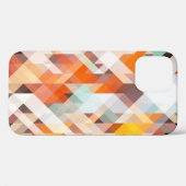 Oranje wit geometrisch: veelhoekige achtergrond Case-Mate iPhone case (Achterkant (horizontaal))