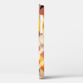 Oranje wit geometrisch: veelhoekige achtergrond Case-Mate iPhone case (Achterkant / Links)