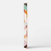 Oranje wit geometrisch: veelhoekige achtergrond Case-Mate iPhone case (Achterkant / Rechts)