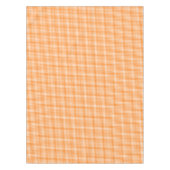 Oranje wit geruit Check Herfst Halloween Party Tafelkleed (Voorkant)