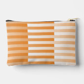 Oranje Wit Gestreept Patroon Klein Etui (Achterkant)