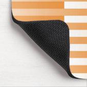 Oranje Wit Gestreept Patroon Muismat (Hoek)