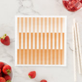 Oranje wit gestreept patroon servet (Insitu)