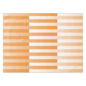 Oranje wit gestreept patroon tafelkleed (Voorkant (Horizontaal))
