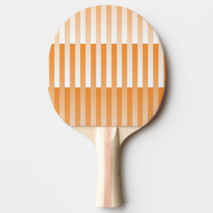 Oranje wit gestreept patroon tafeltennisbatje