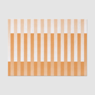 Oranje wit gestreept patroon tissuepapier