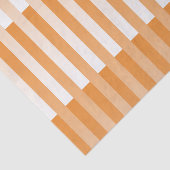Oranje Wit Gestreept Patroon Tissuepapier (Detail)