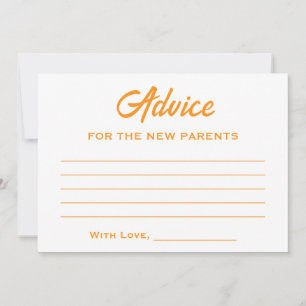 Oranje wit hier komt het Son Sun Baby shower Advieskaart