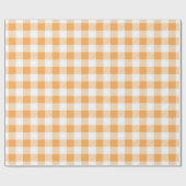 Oranje wit patroon cadeaupapier (Vlak)