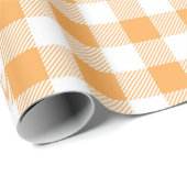Oranje wit patroon cadeaupapier (Rol Hoek)