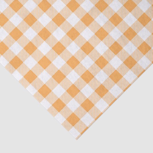 Oranje wit patroon tissuepapier (Detail)