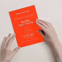 Oranje Wit Stevige Kleurenvlakte, Aqiqah-Baby show