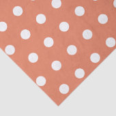 ORANJE WIT STIP CUSTOMISED STIJLVOOL EENVOUDIG TISSUEPAPIER (Detail)