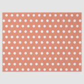 ORANJE WIT STIP CUSTOMISED STIJLVOOL EENVOUDIG TISSUEPAPIER (Voorkant)