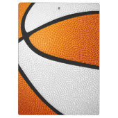 oranje wit team kleuren basketbalcoach klembord (Achterkant)