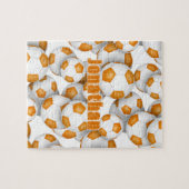 oranje wit team kleuren kinder voetbal legpuzzel (Horizontaal)