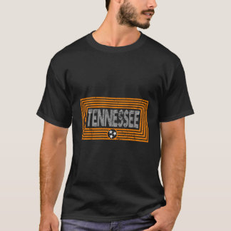 Oranje wit Tennessee State Flag Design Unique Te T-shirt