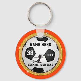 Oranje, Wit, Zwart en Goud Meisjes Voetbal Goodies Sleutelhanger