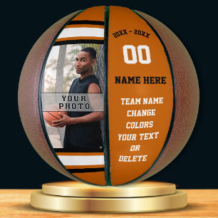 Oranje, wit, zwart FOTO Persoonlijk Basketball Basketbal