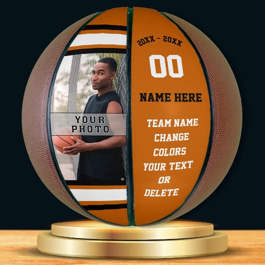 Oranje, wit, zwart FOTO Persoonlijk Basketball Basketbal