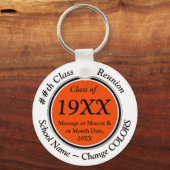 Oranje wit zwart, klasse 72, reunion Favors Sleutelhanger (Voorkant)