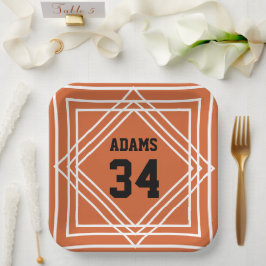 Oranje & witboek Sportthema Papier Bord