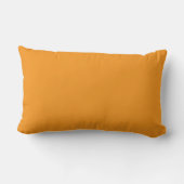 Oranje Witte Aangepaste Monogram Naam Keepomwille Kussen (Achterkant)