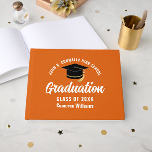 Oranje Witte Afstuderen Gepersonaliseerd afstudeer Gastenboek