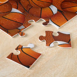 oranje witte basketbalteamkleuren op maat legpuzzel