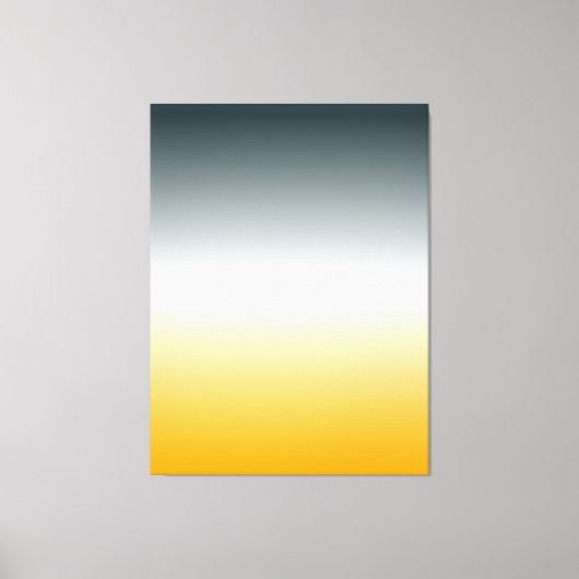 ORANJE WITTE BLUEGREEN Oorspronkelijk verloopcanva Canvas Afdruk (Voorkant)