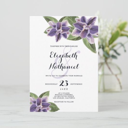 Oranje-witte bruinbloemigaard kaart (Staand voorkant)