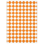 Oranje Witte Checker Diamant Patroon Klembord (Achterkant)