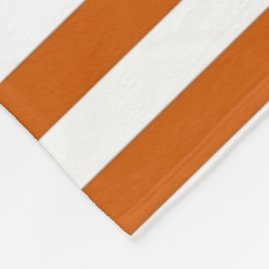 Oranje & witte Checker & Stripes Herhaal patroon Fleece Deken (Hoek)