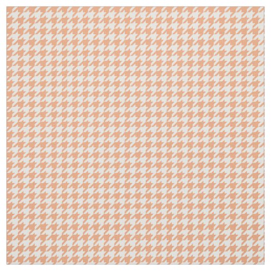 Oranje witte-dieptandouterpatroon stof (Swatch)