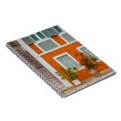 ORANJE WITTE EN GRIJS CONCRETE BOUW NOTITIEBOEK (Rechterzijde)