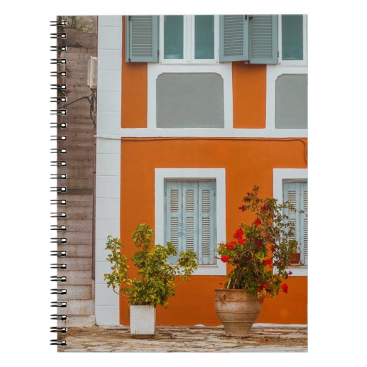 ORANJE WITTE EN GRIJS CONCRETE BOUW NOTITIEBOEK (Voorkant)