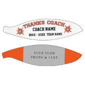 Oranje witte en zwarte Basketball Coach Gifts Basketbal (Panelen)