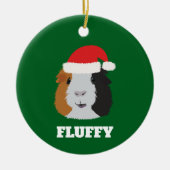 Oranje, witte en zwarte parelvormer keramisch ornament (Voorkant)