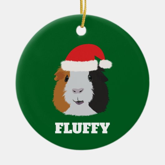 Oranje, witte en zwarte parelvormer keramisch ornament (Voorkant)