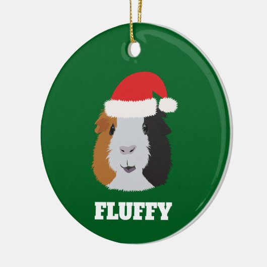 Oranje, witte en zwarte parelvormer keramisch ornament (Links)