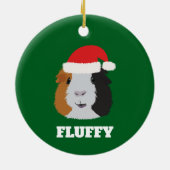 Oranje, witte en zwarte parelvormer keramisch ornament (Achterkant)