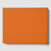 Oranje Witte Foto Klas van 2026 Afstuderen Gastenboek (Achterkant)